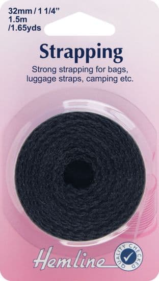 H450.32.B Strapping: Black: 32mm