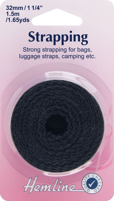 H450.32.B Strapping: Black: 32mm