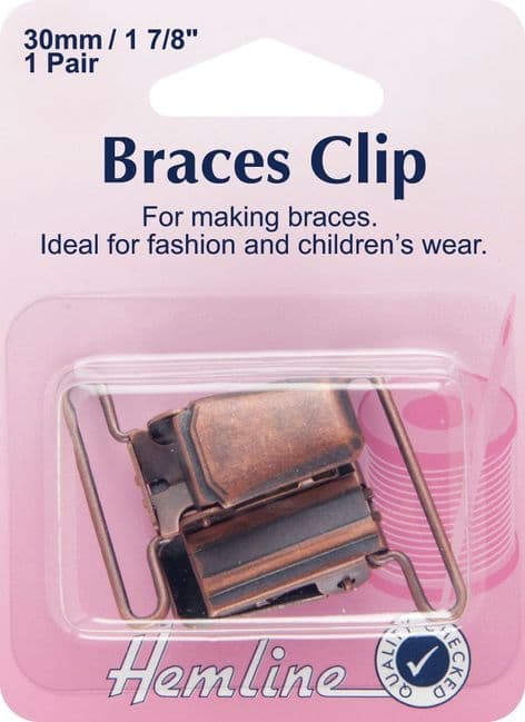 H457.BR Braces Clip: Bronze - 30mm