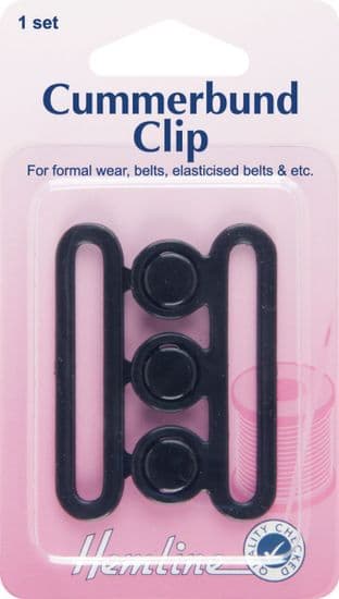 H458 Cummerbund Clip: Black