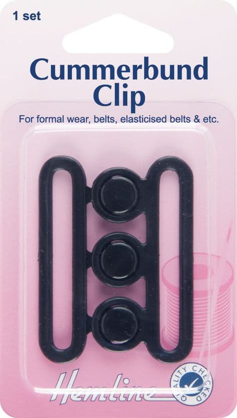 H458 Cummerbund Clip: Black