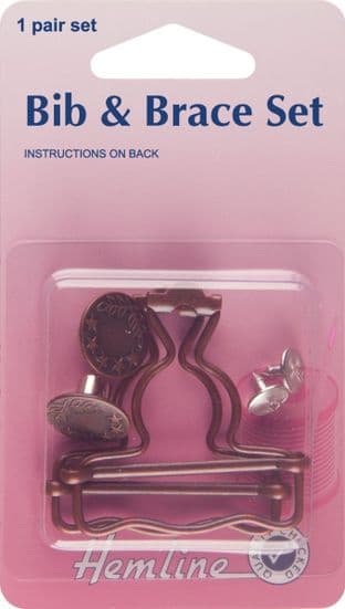 H468\BRO Bib And Brace Set: Bronze - 40mm