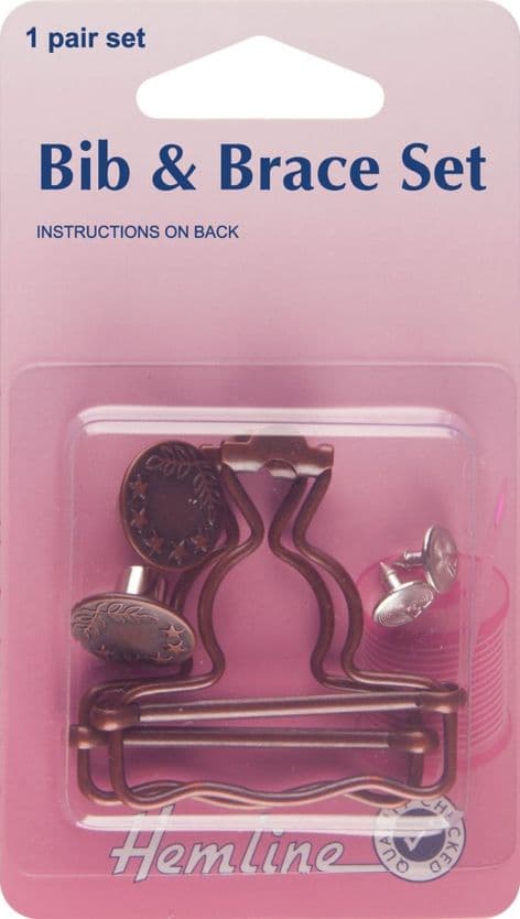 H468\BRO Bib And Brace Set: Bronze - 40mm
