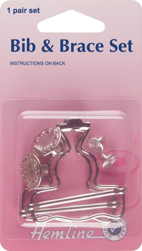 H468\SIL Bib And Brace Set: Nickel - 40mm