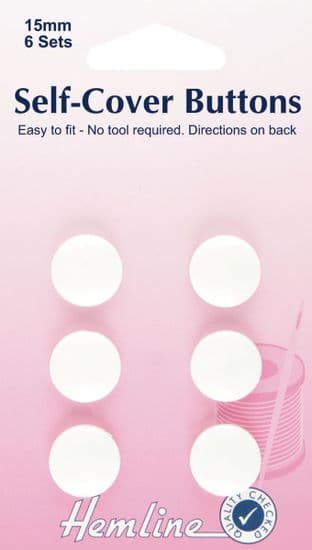 H475.15 Self Cover Buttons: Nylon - 15mm