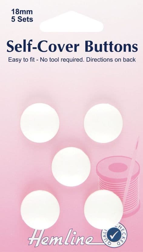 H475.18 Self Cover Buttons: Nylon - 19mm