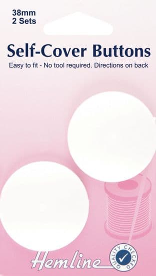 H475.38 Self Cover Buttons: Nylon - 38mm