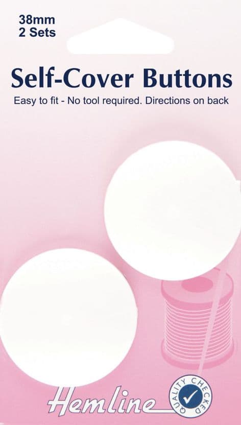 H475.38 Self Cover Buttons: Nylon - 38mm
