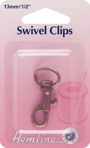 H482.13.B Swivel Clip: Bronze: 13mm