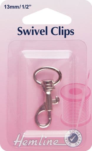 H482.13.N Swivel Clip: Nickel: 13mm