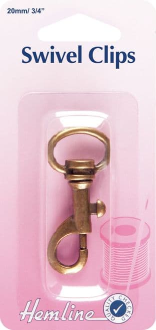 H482.20.B Swivel Clip: Bronze: 20mm