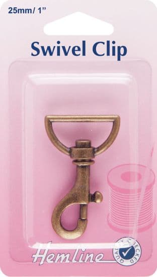 H482.25.B Swivel Clip: Bronze: 25mm