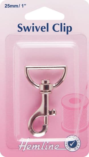 H482.25.N Swivel Clip: Nickel: 25mm