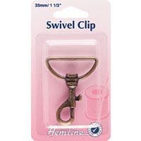 H482.35.B Swivel Clip: Bronze: 35mm