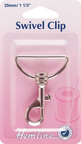H482.35.N Swivel Clip: Nickel: 35mm