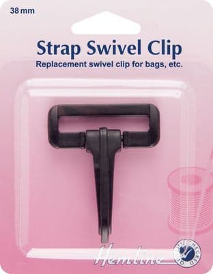 H483.38.B Swivel Clip: Black: 38mm