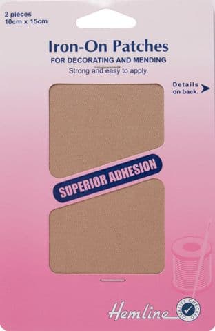 H690\FWN Cotton Twill Patches: Fawn - 10 x 15cm