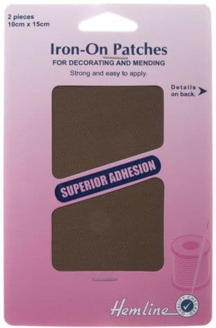 H690\KHA Cotton Twill Patches: Khaki - 10 x 15cm