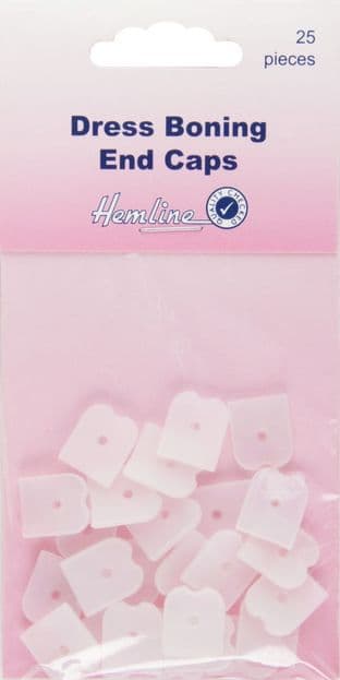 H696EC.12 Dress Boning End Caps: 12mm