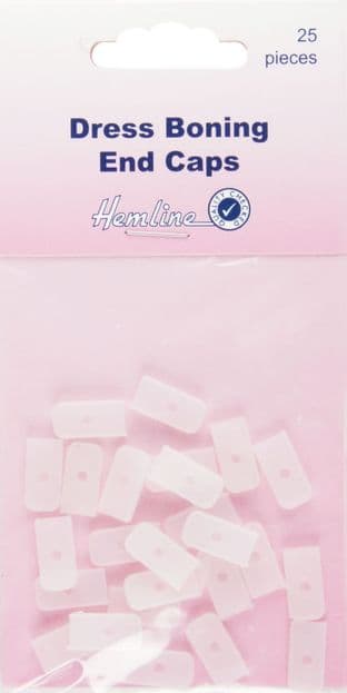 H696EC.8 Dress Boning End Caps: 8mm