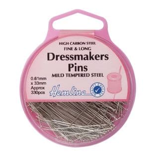 H701 Dressmaker Pin: Nickel - 30mm, 330pcs