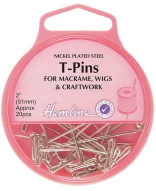 H709 T-Pins: Nickel - 51mm, 20pcs