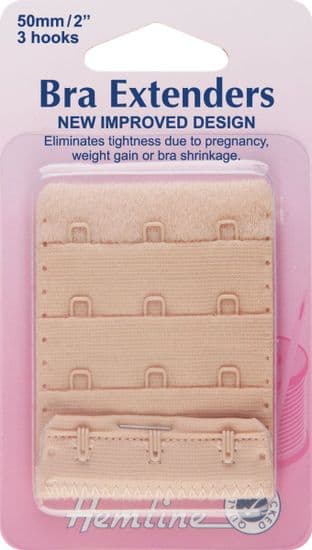 H771.50.N Bra Back Extenders: Nude - 50mm