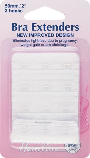 H771.50.W Bra Back Extenders: White - 50mm