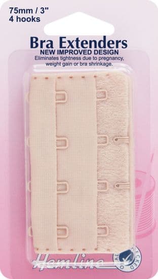 H771.75.N Bra Back Extenders: Nude - 75mm