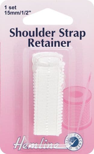 H776.SM Shoulder Strap Retainer: White - 15mm