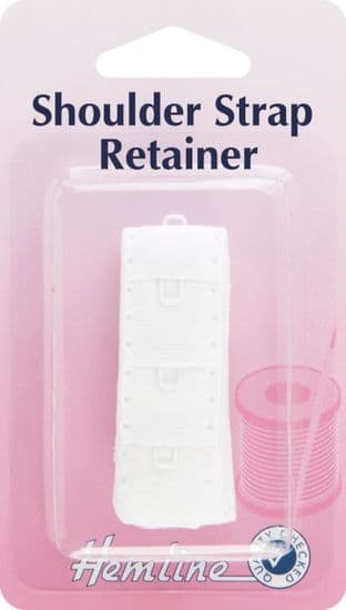 H776.W Shoulder Strap Retainer: White - 19mm