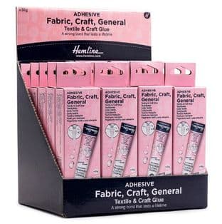 H807.N.DB Fabric, Craft & General Use Glue - 30g - Display of 20 x 30g