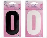 H824 Iron On Numbers - Choice of Size and Colour