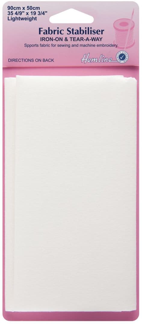 H841 Fabric Stabiliser: Iron-On - 90 x 50cm