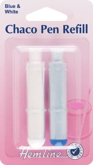 H868.R Chaco Pen Refill - Blue/White - 2pcs