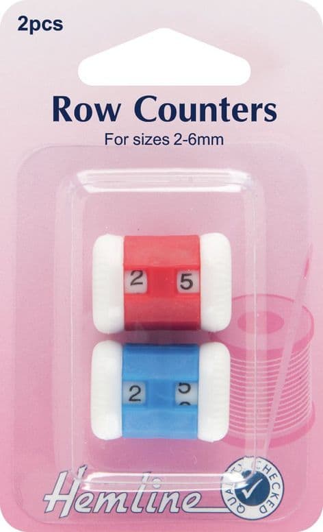 H882 Row Counters: Red/Blue - 2-6mm, 2pcs