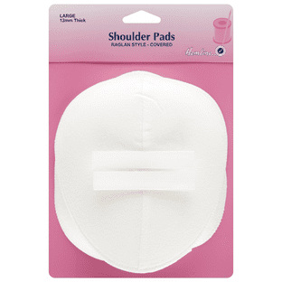 H917.L Shoulder Pad: Raglan Style - White, Large