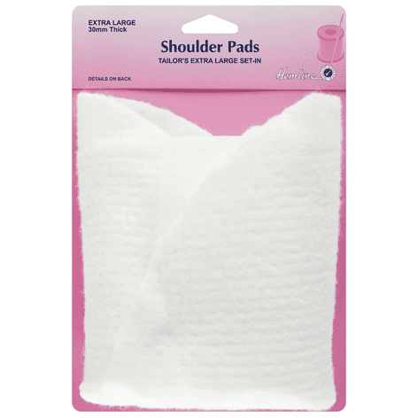 H943.XL Shoulder Pad: Tailors Set-In - White, Extra Large