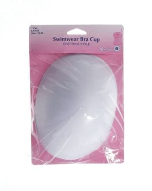 H960.L Swimwear Bra Cups: One Piece Style - White, Large