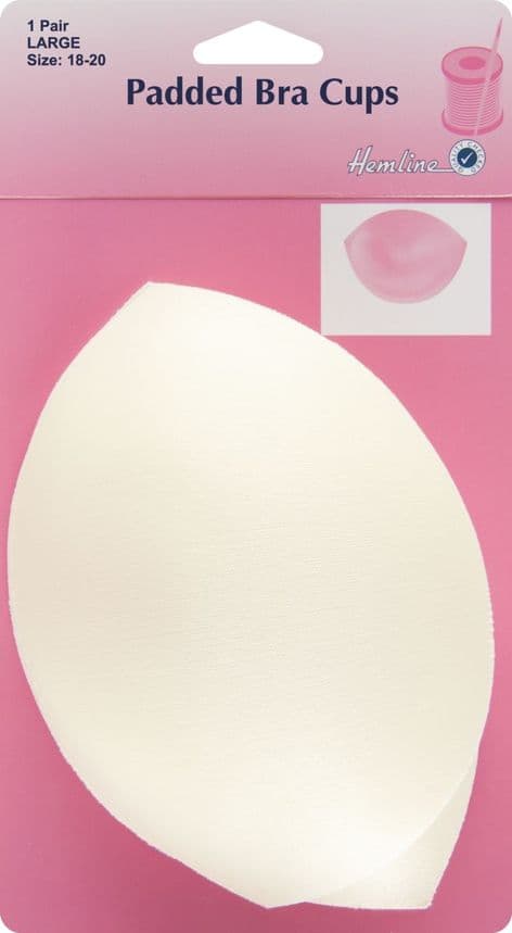H963.L\S Padded Bra Cups: Skin Tone, Large.