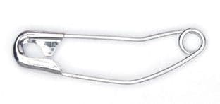 HB.2.CURVED Curved Safety Pins: Loose - 37mm
