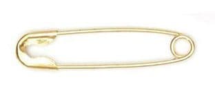 HB.SB.00 Safety Pins: Loose - Brass, 23mm