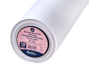 HN113: Interfacing: Standard: Heavy/Firm: Sew-in: 25m x 90cm: White