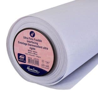 HN130 Interfacing: Ultra-Firm Fusible: Iron-On: 25m x 90cm: White
