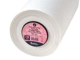 HN139: pelmet : Extra-Heavy: Firm: Sew-in: 25m x 30cm: White