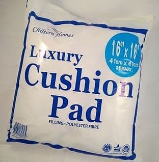 K00086 Luxury Cushion Fill/Pad - 16" x 16" - 10pcs
