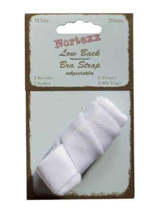 LBS/20 Low Back Bra Strap - 20mm - Choice of Colour