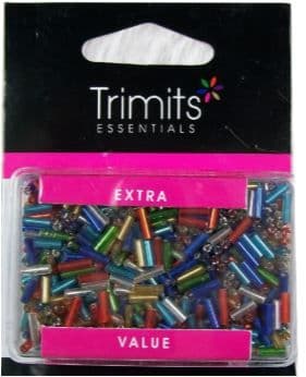 Long Bugle Beads: Full Colour Range - Choice of Pack Size