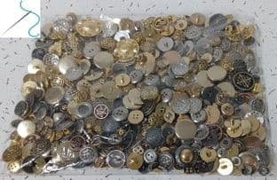Metal buttons assorted offer