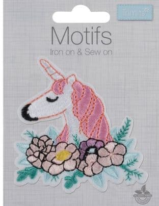 MOTIF B FLORAL UNICORN